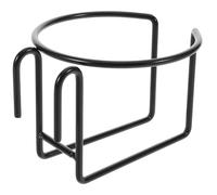 WOONEKY porte-gobelet pour panier d'achat détenteur tasse porte bouteille d'eau guidon support de tasse de fer Noir Réutilisable