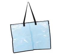 WOONEKY Sacoche Transparente à Fermeture Éclair pour Affiches Organisateur de Portfolio avec Poignée Ergonomique Sac de Rangement Résistant pour Peintures et Documents pour Artistes et