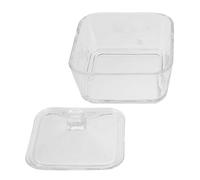 WOONEKY Sucrier pour Sucre en Morceaux en Verre Élégant 300ml avec Couvercle, Facile à Nettoyer et Accès Pratique pour Café Maison ou Décoration Cuisine
