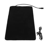 WOONEKY Tapis Chauffant pour Semis USB Réglable, Noir, Chauffage Uniforme | PU Cuir, Alliage, Étanche, Balcon et Jardin Domestique, pour Plantes et Jeunes Pousses
