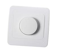 WOONEKY Variateur Mural Blanc 81x81mm 220v 16a Bouton Convivial en Abs pour Réglage Rapide Lumière LED Dimmable Votre Maison