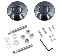 Woopeey Goupilles universelles en Aluminium Noir de 6,2 cm de diamètre pour Capot, Bouton Poussoir à dégagement Rapide, kit de Verrouillage de Capuchon de Capot pour Pare-Chocs ou Bricolage