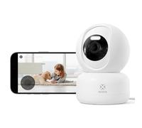 Woox Caméra de surveillance intérieure 2K, Wi-Fi à 360 ° pour chien, avec vision nocturne couleur, détection des phrases personne/bébé, suivi de voiture, audio bidirectionnel, moniteur pour animaux de