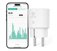 Woox Prise intelligente Alexa, la plus petite prise Wi-Fi Smart Home avec mesure du courant 16 A, certifiée TÜV, minuterie, commande vocale, compatible avec Alexa/Google Home
