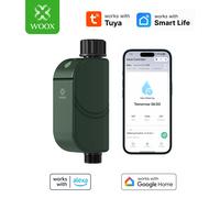 WOOX Programmateur d’Arrosage WiFi 2,4 GHz, Contrôleur d’Irrigation Automatique, Compatible avec Tuya et Smart Life, Fonctionne avec Alexa et Google, Sans Hub, IP65, G3/4, Retard Pluie, Mode Manuel, G