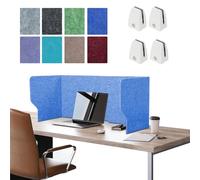 WORDFUN Cloison Acoustique De Bureau, 60/80/100/120cm Portable Séparateur De Confidentialité De Table, Écran De Confidentialité Autoportant, pour Bureau, École Et Télétravail(SkyBlue,60cm)