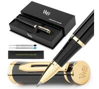 Wordsworth & Black Stylo roller rechargeable de luxe, noir