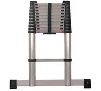WORHAN Echelle de 3.2m Telescopique Professionnelle Pro Soft Close Aluminium Anodisé Rigidité Impressionnante Solide Extensible avec Une Barre Stabilisatrice PRO3.2