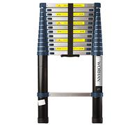 WORHAN Echelle de 3.8m Télescopique Pro Aluminium Anodisé Solide Extensible 380cm ( 3.8m C-Line) 1K3.8C