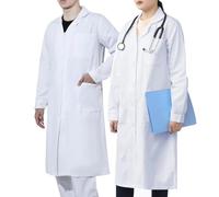 WORK IDEA IDÉE DE TRAVAIL Blouses de Laboratoire Hommes Femmes, 100% Coton, Blouse Médicale, Tenue Médicale, Blouse de Médecin