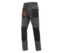 WORK IDEA Pantalon de Travail pour Homme avec Poches à Genoux Oxford en Toile résistante, Bleu, M
