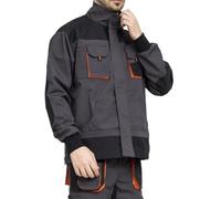 WORK IDEA Veste de travail multi-poches en toile robuste pour hommes