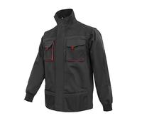 WORK IDEA Veste de travail multi-poches en toile robuste pour hommes