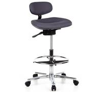 WORK MF - Chaise de comptoir Anthracite