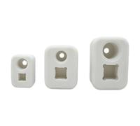 Workbench Lot de 3 organiseurs à cliquet avec douilles en plastique Blanc | Blocs de rangement à douilles pour le tri des tiroirs, l'utilisation du garage et l'installation de réparation