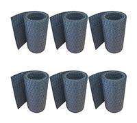 workingHOUSE Brise-Vue Polyrattan 6x Grillage Rigide, Anthracite | Bande occultante 255x19cm, résistant aux intempéries, balcons