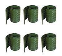 workingHOUSE Brise-Vue Polyrattan 6x Grillage Rigide, Vert | Bande occultante 255x19cm, résistant aux intempéries, balcons