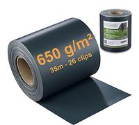 Workinghouse Brise-Vue PVC Grillage Rigide 650g/m² - 35m, Anthracite | Occultant, RAL 7016, Premium, résistant, avec clips