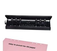 WORKLION Perforatrice réglable à 6 trous : perforatrice en métal à 6 trous pour planificateur et reliure à 6 anneaux avec capacité de 6 feuilles pour A4/A5/A6/format personnel/de poche