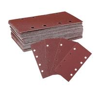 WORKPRO Feuilles abrasives auto-agrippantes 185 × 93 mm 100 pièces, 8 trous, grains 40/60/80/120