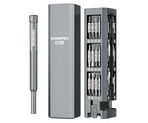 WORKPRO 60 en 1 Tournevis de Précision Portable | Mini Tournevis avec Boîte Magnétique, Kit de Réparation pour Téléphone Portable, Appareil Photo, Lunettes