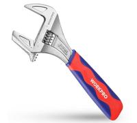 Cle a Molette et Pince Multiprise 2 en 1 WORKPRO avec Grande Ouverture 42 mm et Poignee Bi-Matiere, Longeur 200mm
