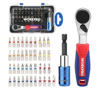Cliquet Tournevis WORKPRO, Mini Cle a Cliquet 1/4 Reversible, 41 Embout de Tournevis et Porte-Embout a Changement Rapide, Outils de Reparation de Poche