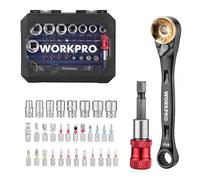 WORKPRO Coffret Douilles et Embouts 34 Pièces