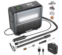 WORKPRO Compresseur à air portatif et pompe électrique sans fil 3-en-1 avec lampe LED