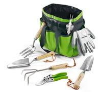 WORKPRO, ensemble d'outils de jardin, 8 en 1, avec sac de rangement, fabriqué en [matière]
