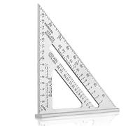 WORKPRO Equerre Menuisier 180 mm, Equerre Charpentier Triangulaire | Alliage d'Aluminium Métrique, Haute Précision Mesure Outillage pour Charpentier, Couvreur, Ingénieur