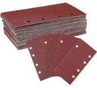 WORKPRO Feuilles abrasives, set de 100 pièces, grain 40/60/80/120 8 trous