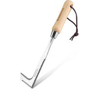 WORKPRO Grattoir à joint, outil de désherbage à bord dentelé avec manche en bois, pour jardinage - 31,5 cm