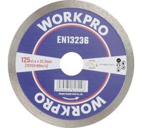 WorkPro GSOSCR-2 Disque à tronçonner diamanté 125 mm 1 pc(s) Céramique, Porcelaine, Marbre, Brique, Verre, pierre à chaux