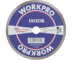 WorkPro GSOSCR-3 Disque à tronçonner diamanté 180 mm 1 pc(s) Céramique, Porcelaine, Marbre, Brique, Verre, pierre à chaux