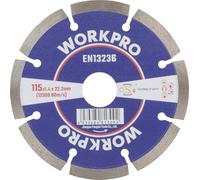 WorkPro GSOSSE-1 Disque à tronçonner 115 mm 1 pc(s) Céramique, Porcelaine, Marbre, Brique, Verre, pierre à chaux, Granite, Pierre