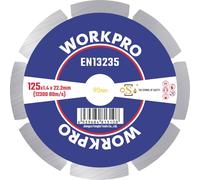WorkPro GSOSSE-2 Disque à tronçonner 125 mm 1 pc(s) Céramique, Porcelaine, Marbre, Brique, Verre, pierre à chaux, Granite, Pierre