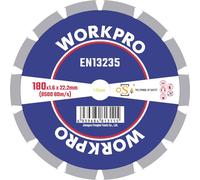 WorkPro GSOSSE-3 Disque à tronçonner 180 mm 1 pc(s) Céramique, Porcelaine, Marbre, Brique, Verre, pierre à chaux, Granite, Pierre