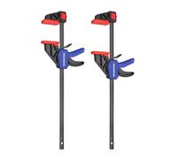 WORKPRO Jeu de 2 Serre-joints à une Main 305 mm Acier et Nylon | Force de Serrage Max. 68 kg, Ouverture jusqu'à 440 mm, Fixation Précise pour Bricolage et Travaux
