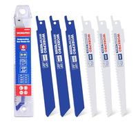 WORKPRO Ensemble de 6 lames de scie sauteuse bimétalliques avec boîte de rangement