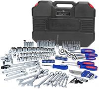 WORKPRO Coffret de Douilles Clés à Cliquet et Embouts Professionnels en Acier Chrome-Vanadium pour Réparation Voiture Auto Mécanique avec Malette 123 Pièces