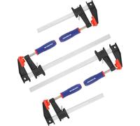 WORKPRO Kit de serre-joints à vis 4 pièces 150mm/300mm Force de serrage 272kg