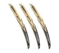 WORKPRO Lames de Scie Sabre 380 mm Bi-Métal, 3 Pièces, Dents 6 TPI, Élagage | Lame Incurvée, Dents Japonaises À Triple Affûtage, Jusqu’à 10 Fois Plus Durable, Emmanchement Universel Pour L’Élagage