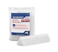 WORKPRO Lot de 100 Bâtons de Colle Chaude 200 x 11mm | Bâtonnets de Colle Transparents Universels pour Pistolet à Colle Chaude, Idéal pour Bricolage, Artisanat, Loisir