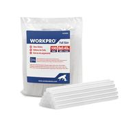 WORKPRO Lot de 100 bâtons de colle thermofusible, 200 x 11 mm, Transparent, Bâtons de pistolet à colle universels pour loisirs créatifs et bricolage