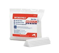 WORKPRO Lot de 200 Bâtons de Colle Chaude 100 x 7mm, Bâtonnets de Colle Transparents Universels pour Pistolet à Colle Chaude, Idéal pour Bricolage, Artisanat, Loisir
