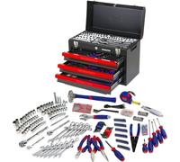WORKPRO mallette à outils grande 408pcs. avec 3 tiroirs métalliques
