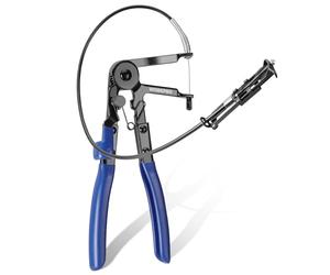 WORKPRO Pince à Collier de Serrage Durite avec Câble Bowden de 700 mm | Pince de Serrage à Fil Flexible et Longue Portée, Outil Automobile pour Colliers de Tuyaux de Carburant, Radiateur et Huile