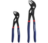 WORKPRO Pince à pompe à eau professionnelle Set 180mm & 250mm Cr-V acier réglable Max. Ouverture 33mm & 43mm