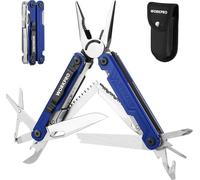 WORKPRO Pince multifonctions 18-en-1 Multitool Acier inoxydable Camping Réparer Bleu
